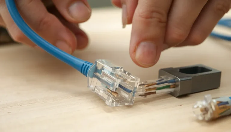 Câblage RJ45 en B : norme T568B, code couleur et guide pas à pas